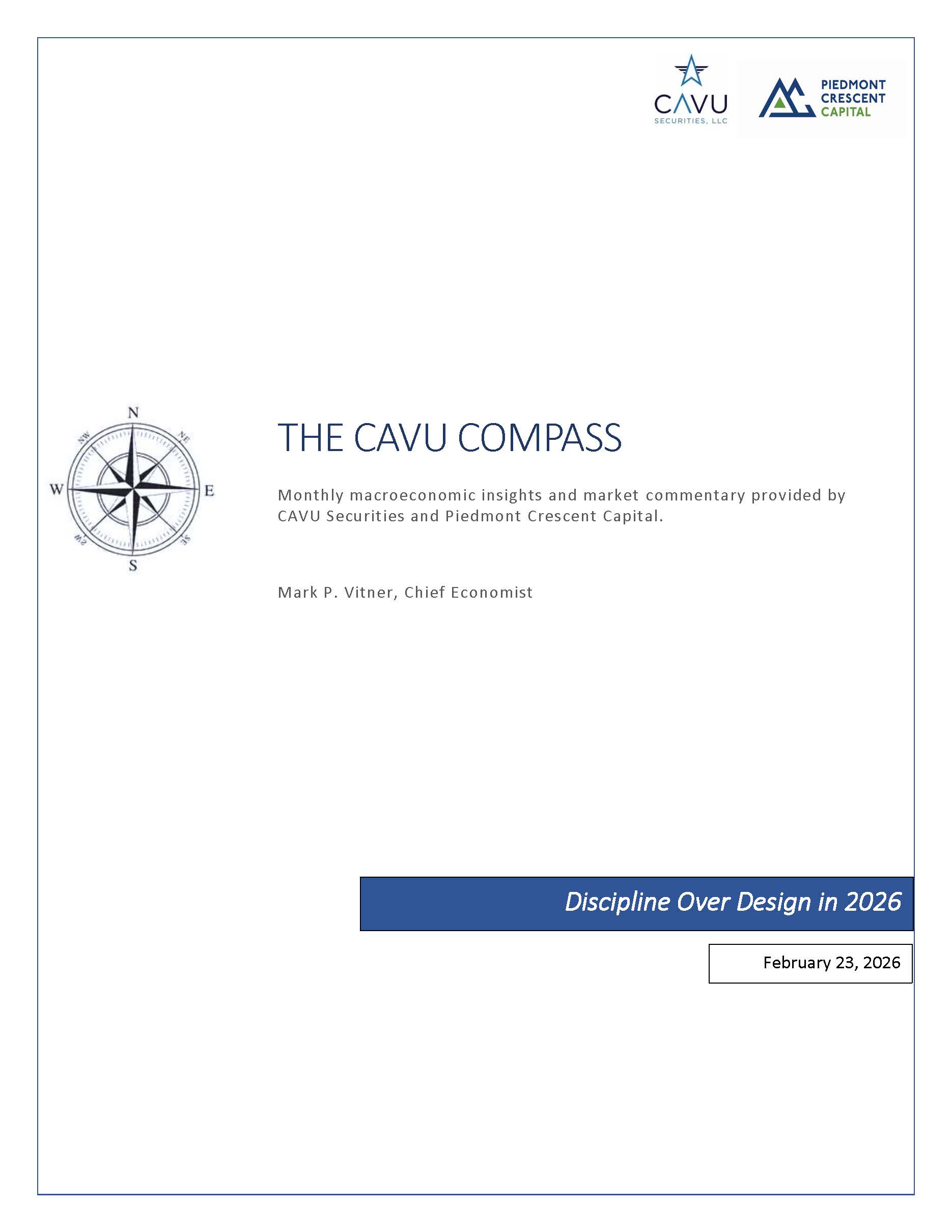 The CAVU Compass: Discipline Over Design in 2026