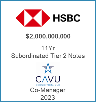 HSBC Subordinated 2 year Notes 2023